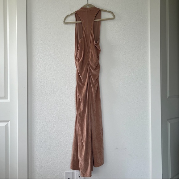 ALC Inez Faux Suede Midi Dress - Picture 4 of 8